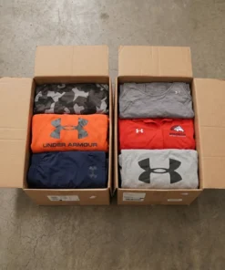 pallets de ropa Under Armour en liquidación en México