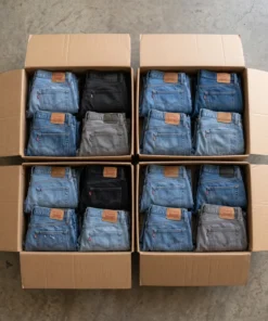 pallets de ropa Levi’s en liquidación en México