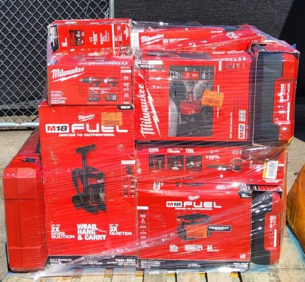 pallets de herramientas Milwaukee en liquidación en México