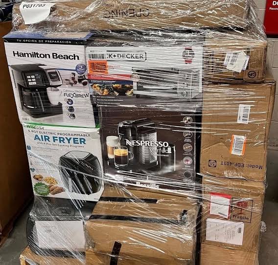 pallets de electrodomésticos en liquidación en México